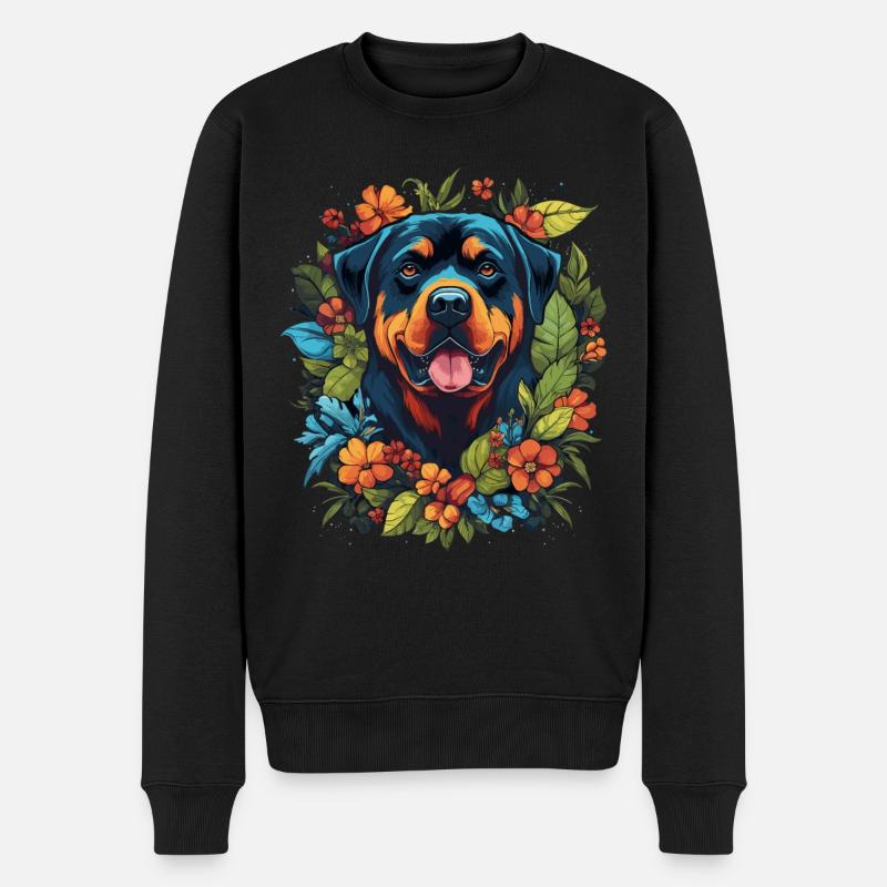 Cadeau pour chien Rottweiler - Pull Premium bio Homme - noir