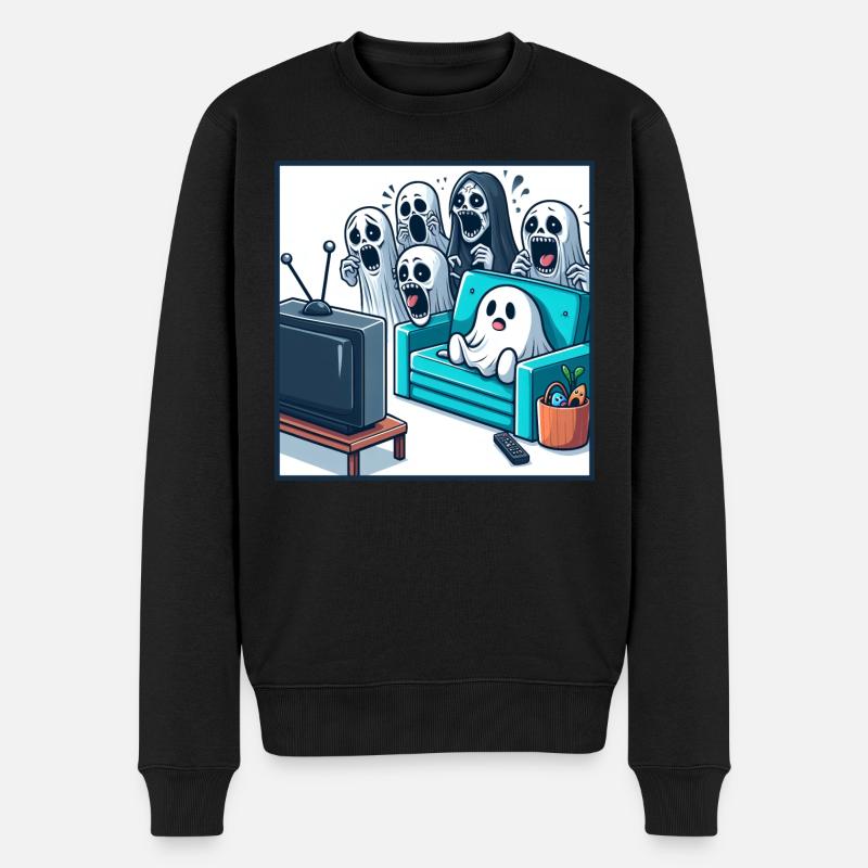 Ghost Scare Me Drôle - Pull Premium bio Homme - noir