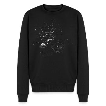 Rick And Morty Porträts Als Sternbilder - Männer Premium Bio Pullover - Schwarz - Vorne - Nico (187cm)