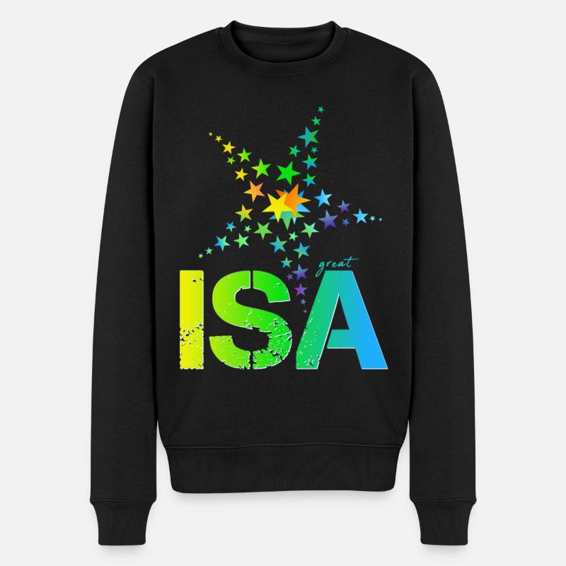 Isa Geburtstag Isabell - Männer Premium Bio Pullover - Schwarz