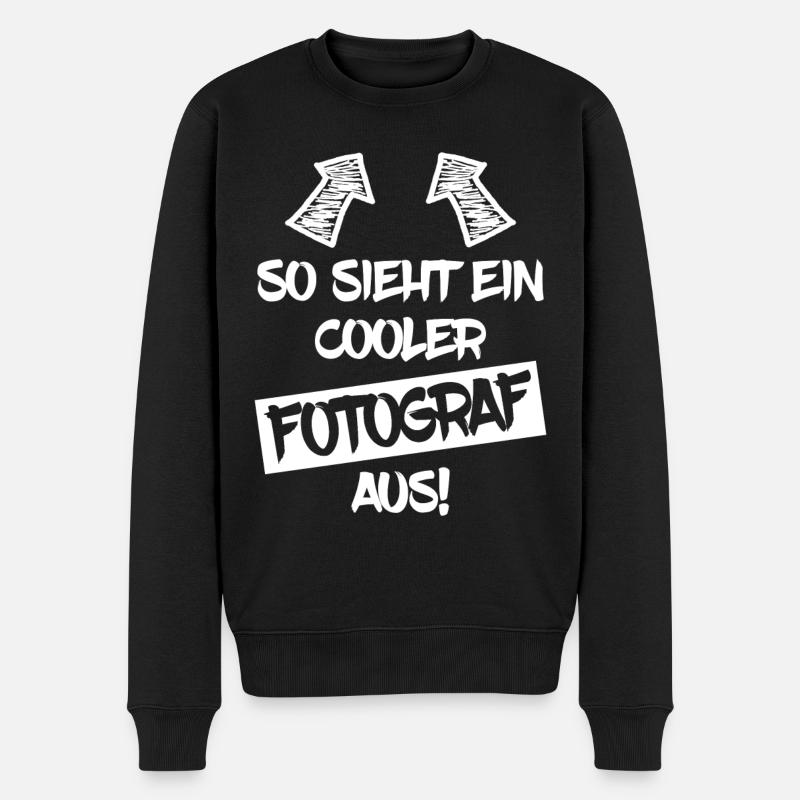 Fotograf Geschenk - Männer Premium Bio Pullover - Schwarz