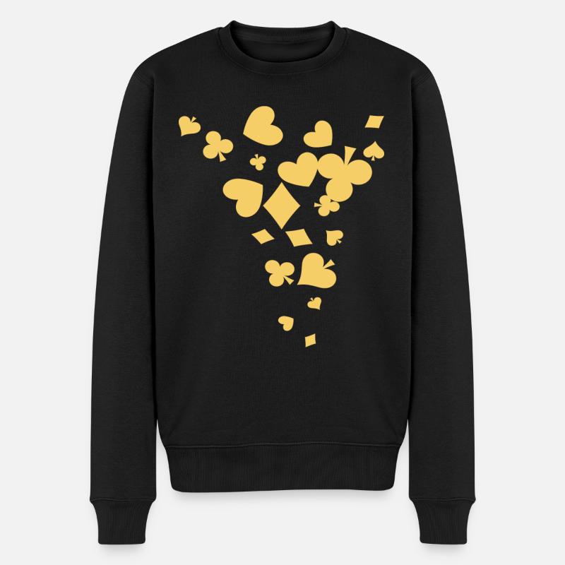 Poker - Pull Premium bio Homme - noir