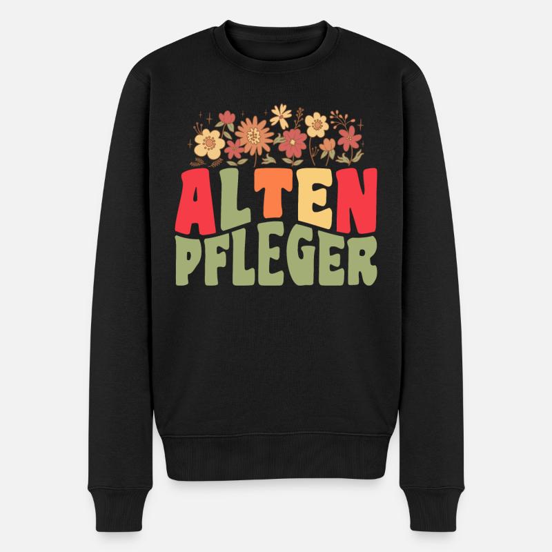 Altenpfleger Pfleger Altenpflegerin Altenpflege - Männer Premium Bio Pullover - Schwarz
