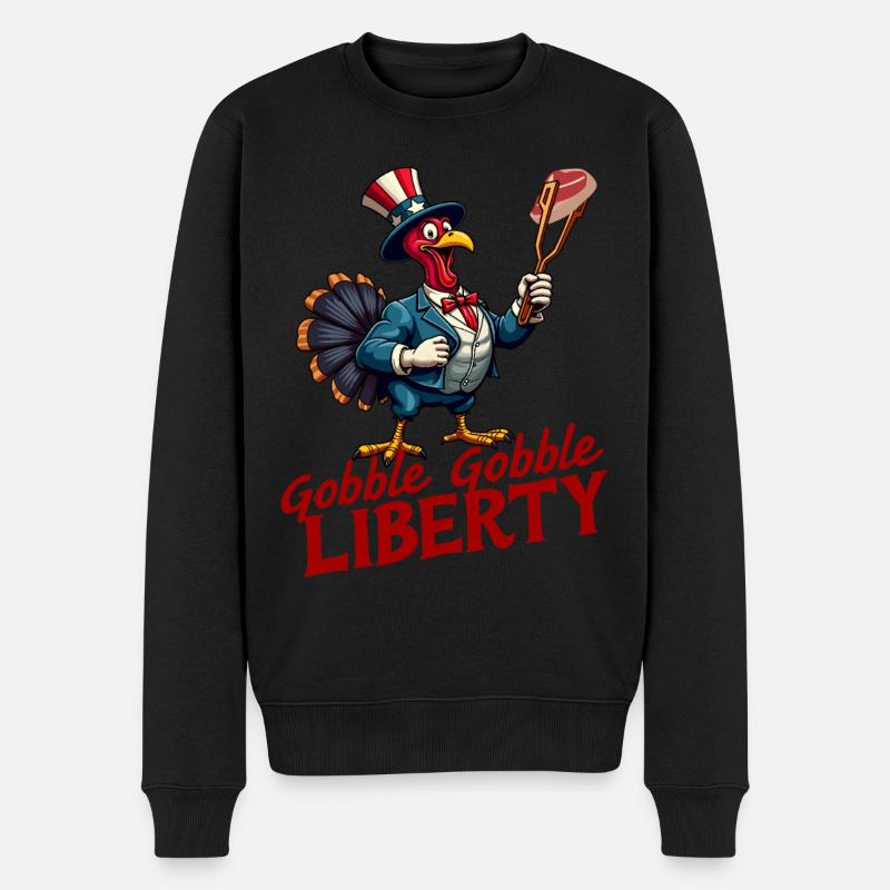 Gobble Gobble Liberty - Pull Premium bio Homme - noir