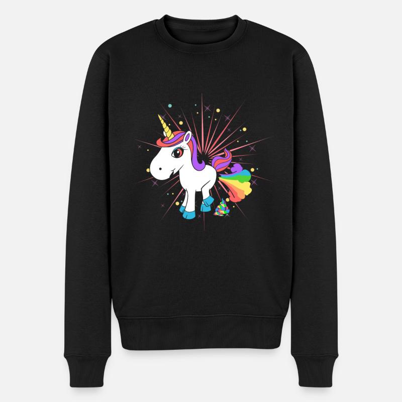 Pupsendes Einhorn - Pull Premium bio Homme - noir