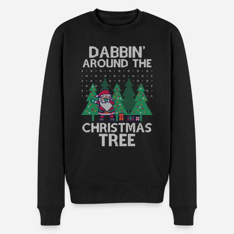 Dabbing Santa Dab Ugly Christmas Sweater - Pull Premium bio Homme - noir