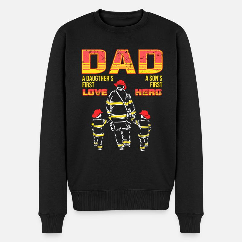 Papa pompier - Pull Premium bio Homme - noir