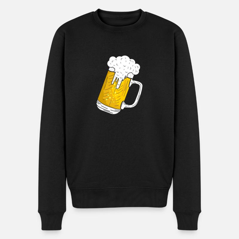 bière - Pull Premium bio Homme - noir