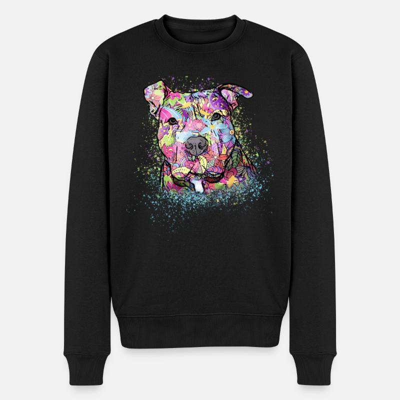 Pitbull - Männer Premium Bio Pullover - Schwarz
