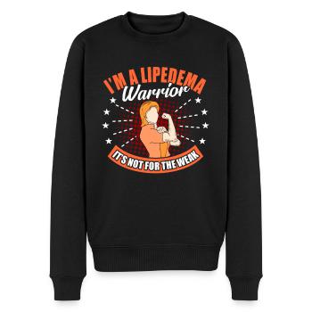 Lipidema Fighter - Männer Premium Bio Pullover - Schwarz - Vorne - Nico (187cm)