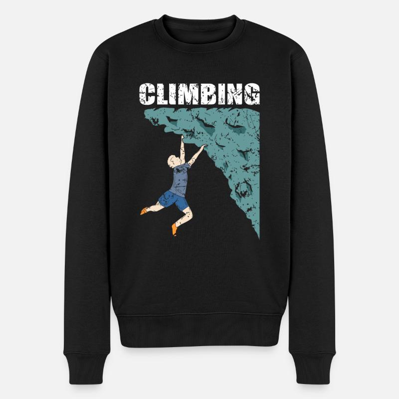 Climbing Climbing Climber Climber - Men's Premium Organic Jumper - black