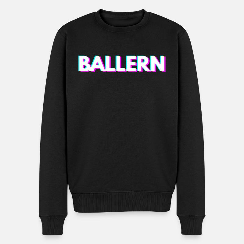 Baller Techno Rave Raver - Pull Premium bio Homme - noir