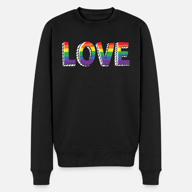 LGBTQ - Pull Premium bio Homme - noir