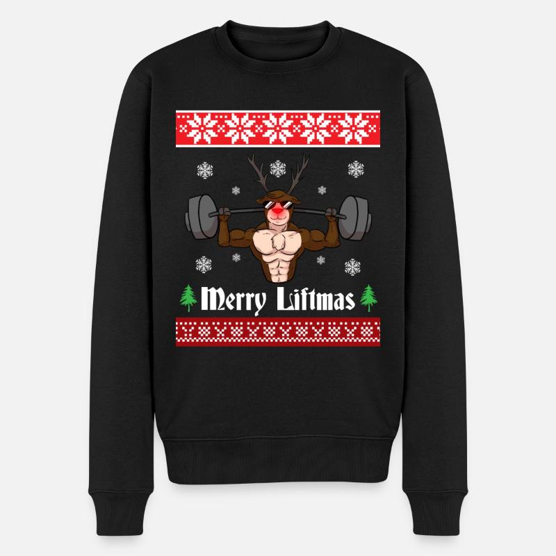 Joyeux Liftmas Rendeer - Pull Premium bio Homme - noir