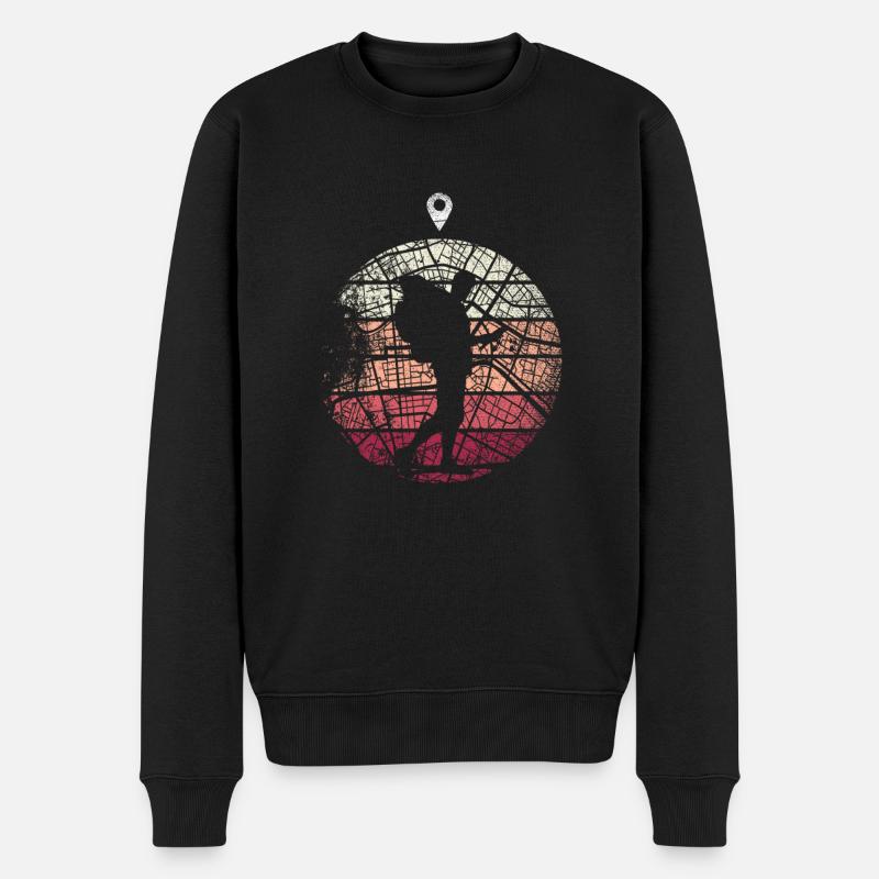 Geocaching Geschenk - Männer Premium Bio Pullover - Schwarz