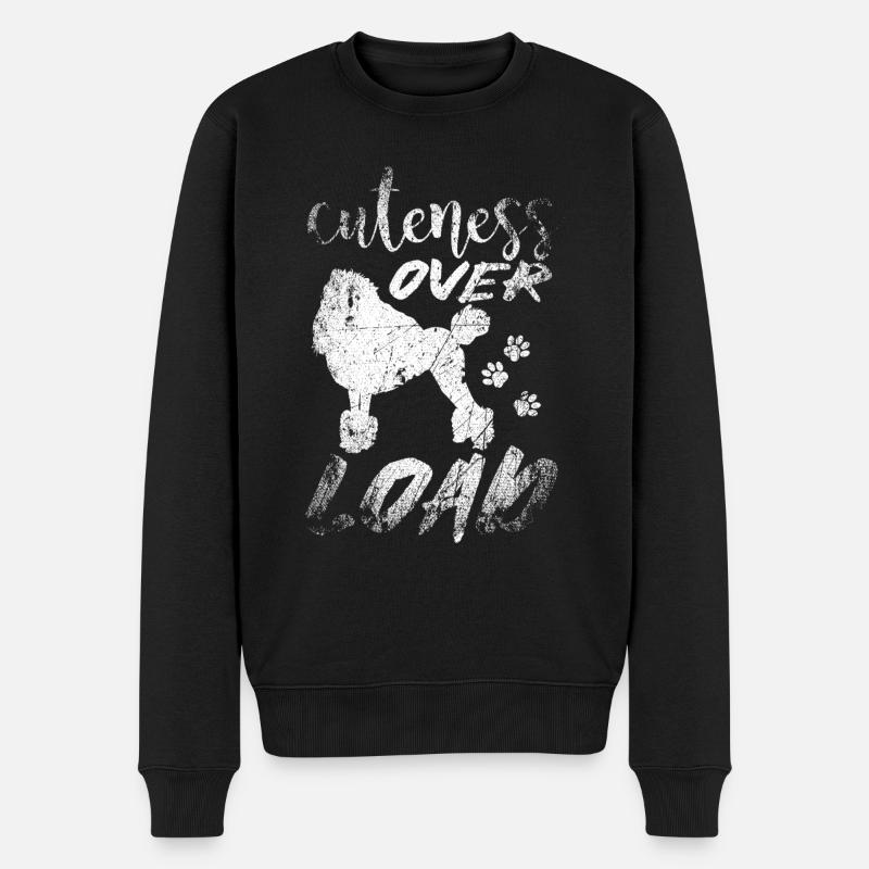 Poodle Cute - Pull Premium bio Homme - noir