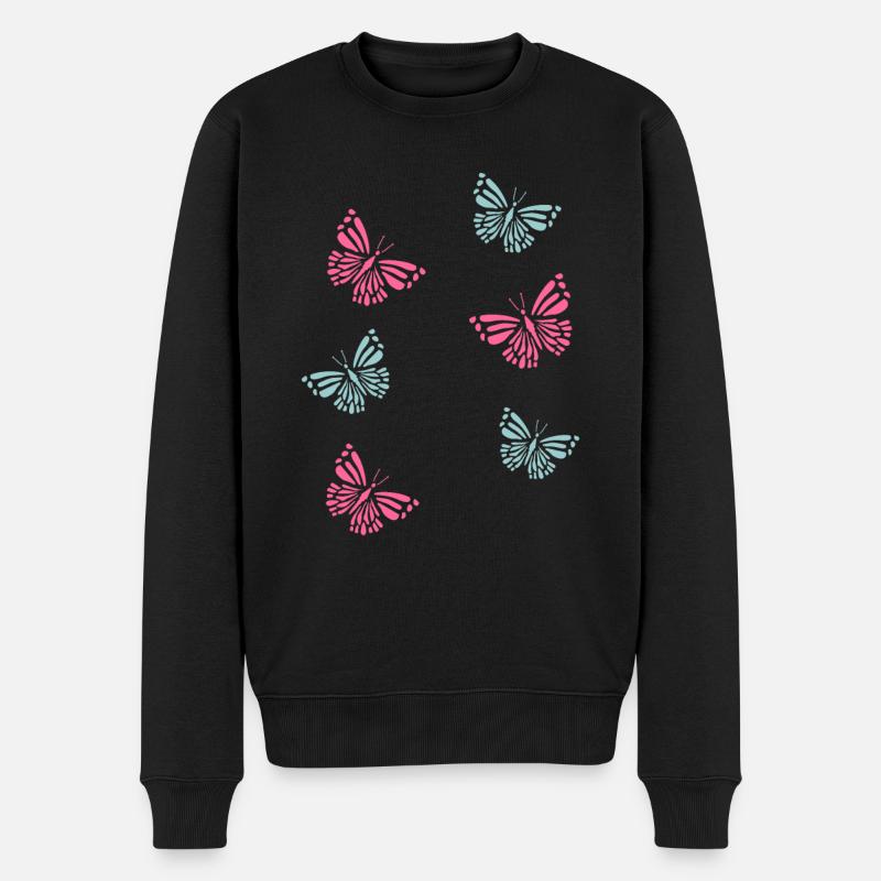 Papillons papillons - Pull Premium bio Homme - noir
