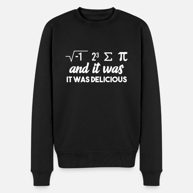 Mathe Witz - Männer Premium Bio Pullover - Schwarz