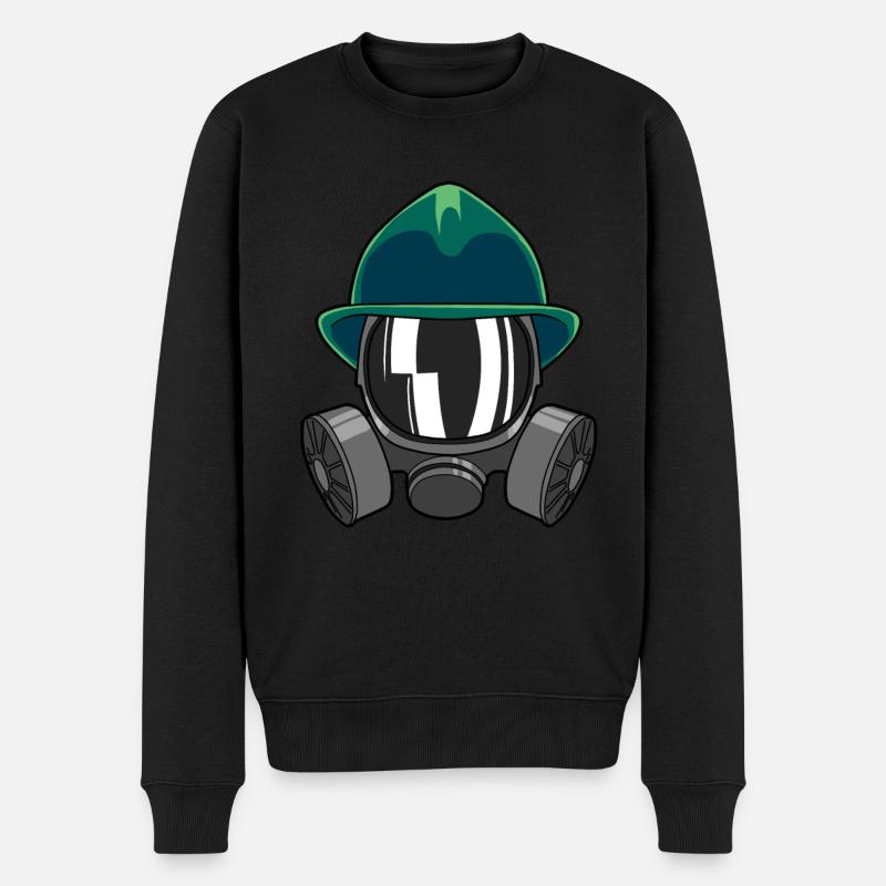 Pompiers volontaires Pompiers Incendie - Pull Premium bio Homme - noir