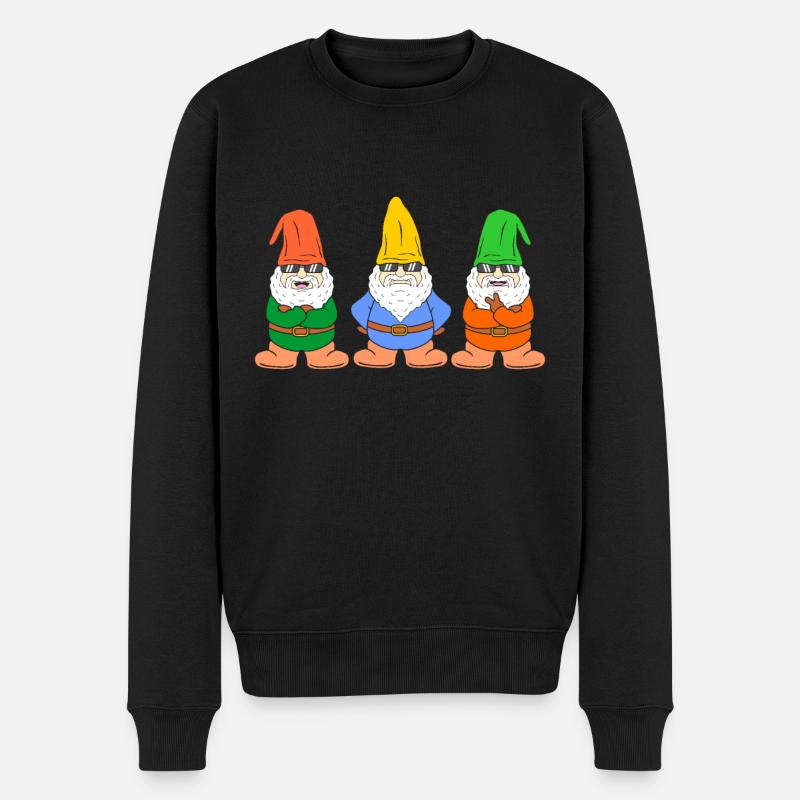 Nains gnomes - Pull Premium bio Homme - noir