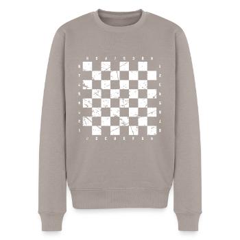 Déguisement d'échiquier - Pull Premium bio Homme - taupe - Devant - Nico (187cm)