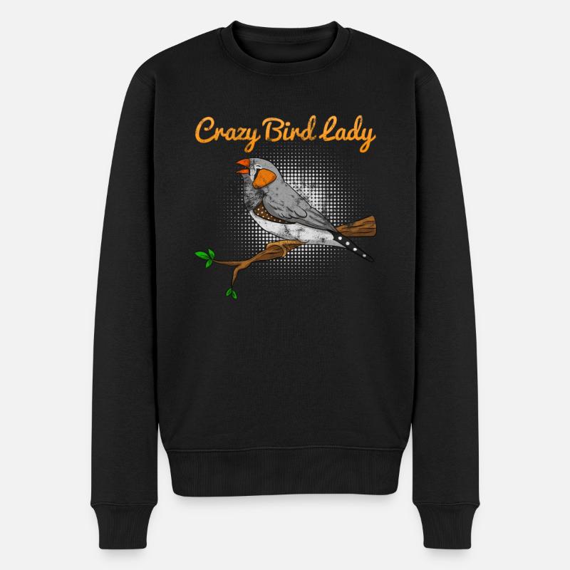Zebra Finch disant Pinson drôle - Pull Premium bio Homme - noir