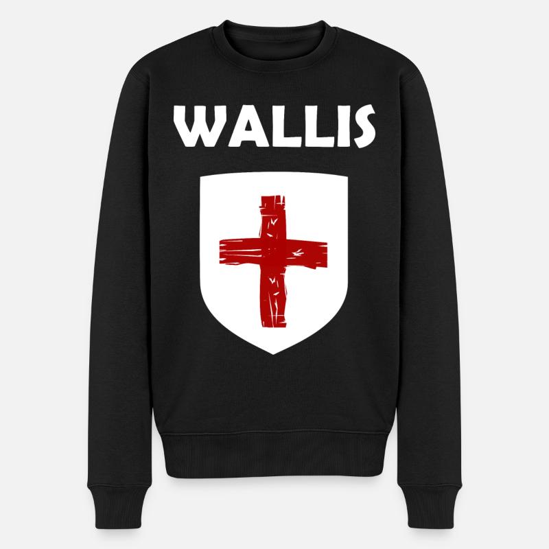 Die Walliser - Männer Premium Bio Pullover - Schwarz