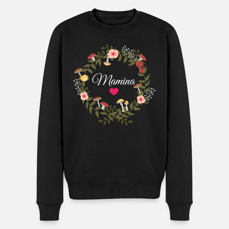 Mamina - Maman - Super mamie - Pull Premium bio Homme - noir