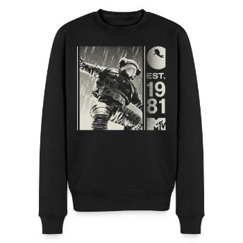 MTV Astronaute Est. 1981 Cool Design - Pull Premium bio Homme - noir - Devant - Nico (187cm)