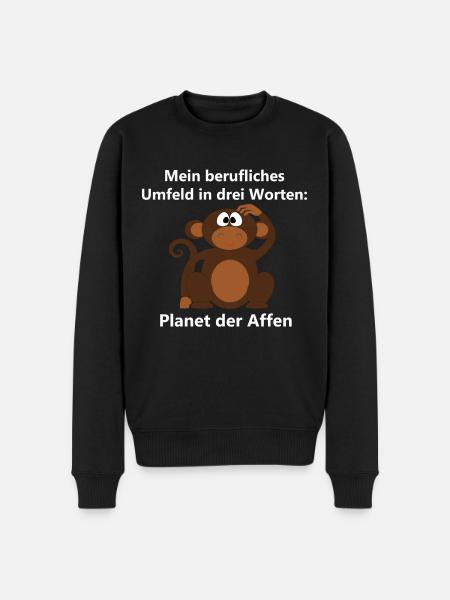 Planet of the Apes My professional environment work - Men's Premium Organic Jumper - black