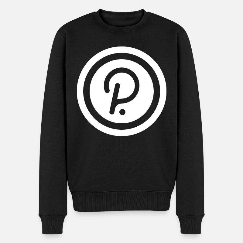 Polkadot - Männer Premium Bio Pullover - Schwarz