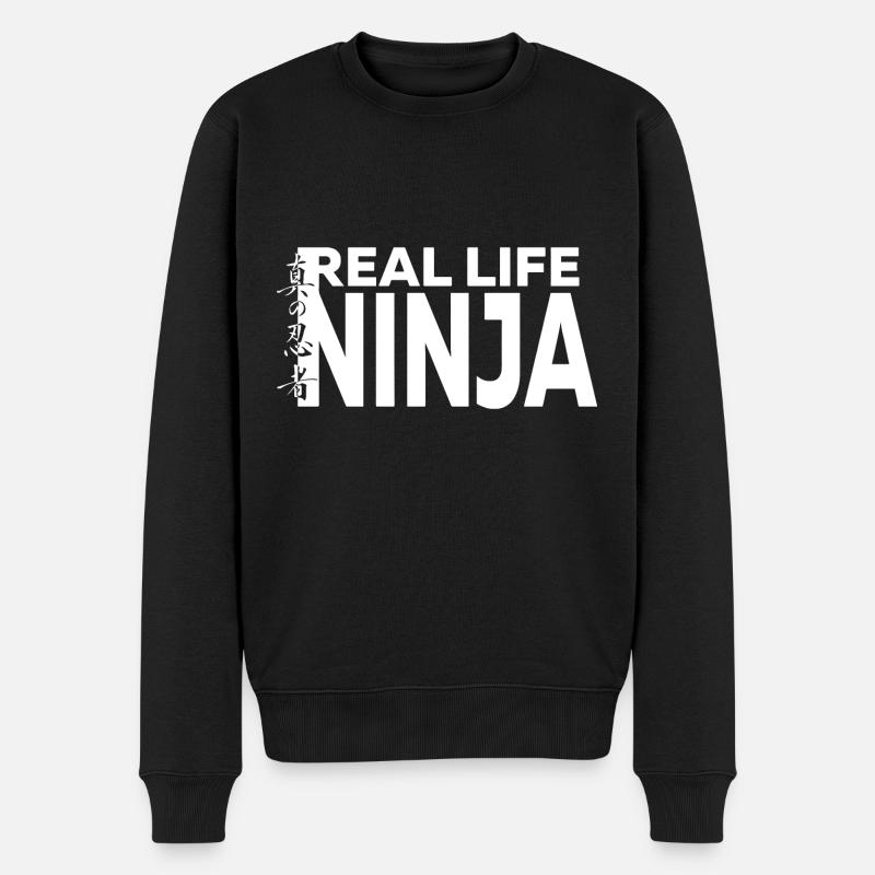 Chemise Ninja Real Life - Pull Premium bio Homme - noir