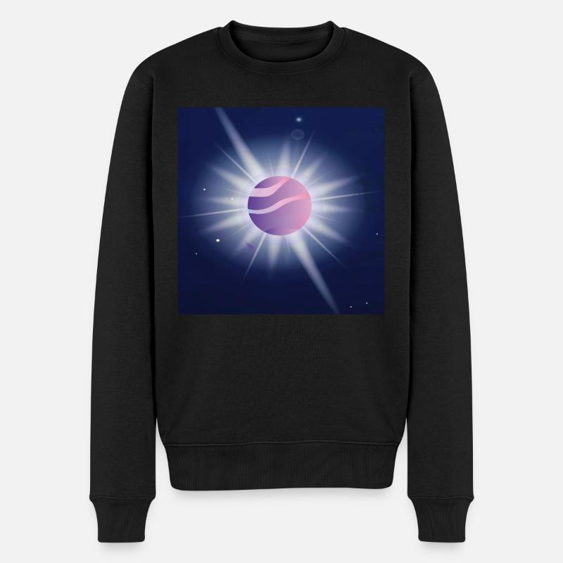 Jupiter - Männer Premium Bio Pullover - Schwarz