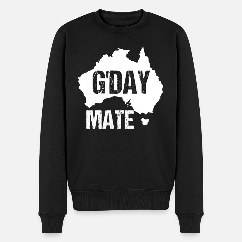 G’DAY MATE - Pull Premium bio Homme - noir