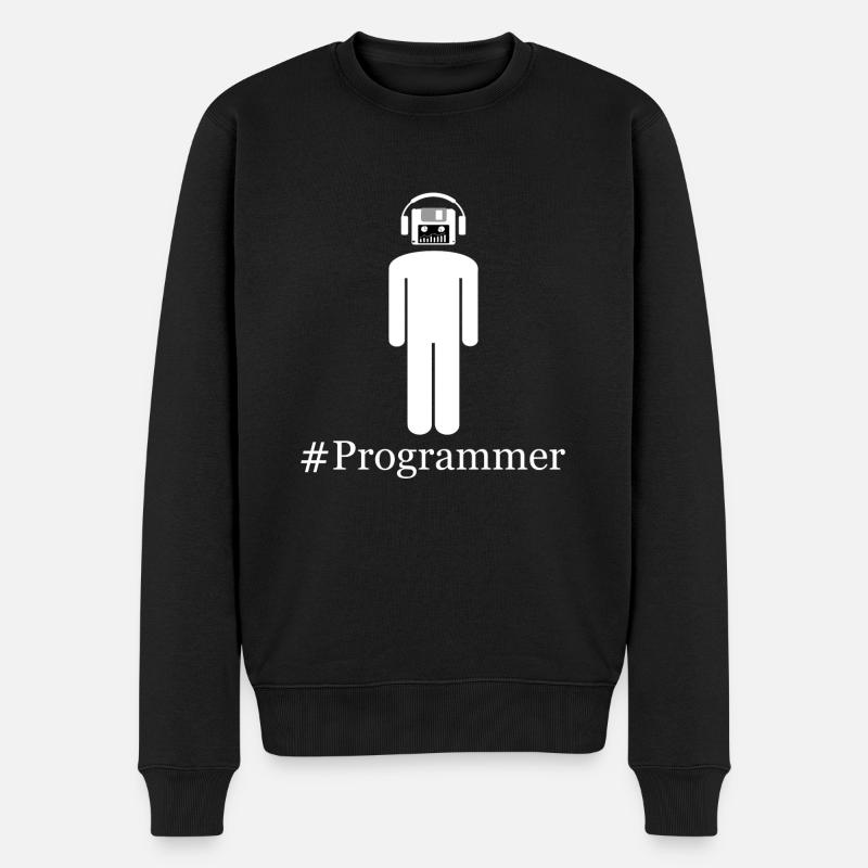 #Programmer - Pull Premium bio Homme - noir