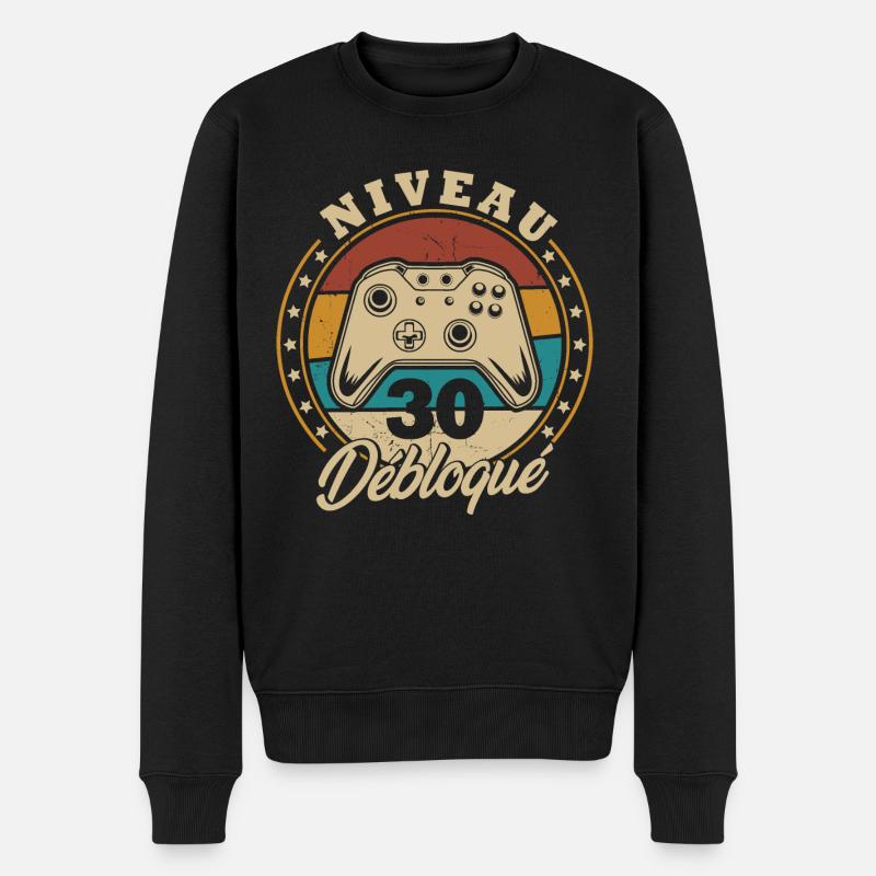 Niveau 30 débloque - Pull Premium bio Homme - noir