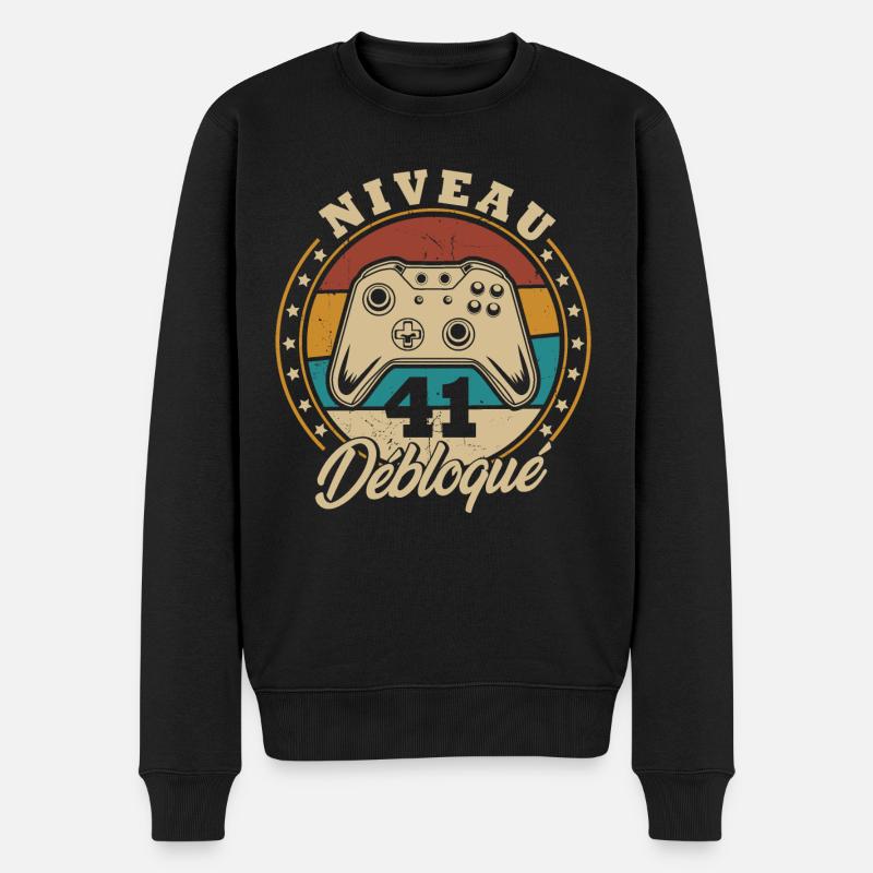 Niveau 41 débloque - Pull Premium bio Homme - noir