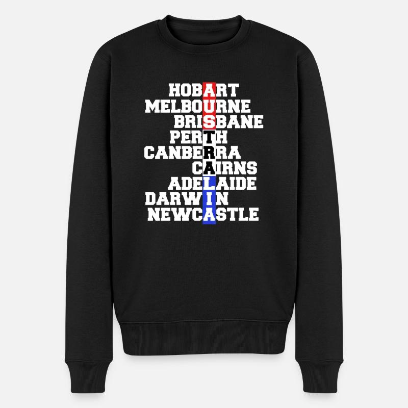 AUSTRALIE - Pull Premium bio Homme - noir