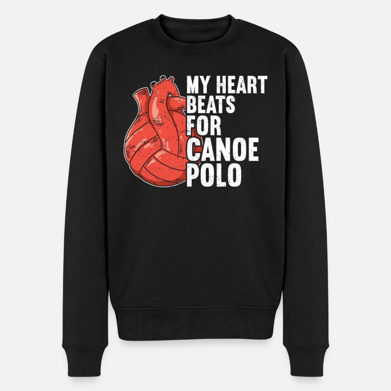 Canoë-polo - Pull Premium bio Homme - noir