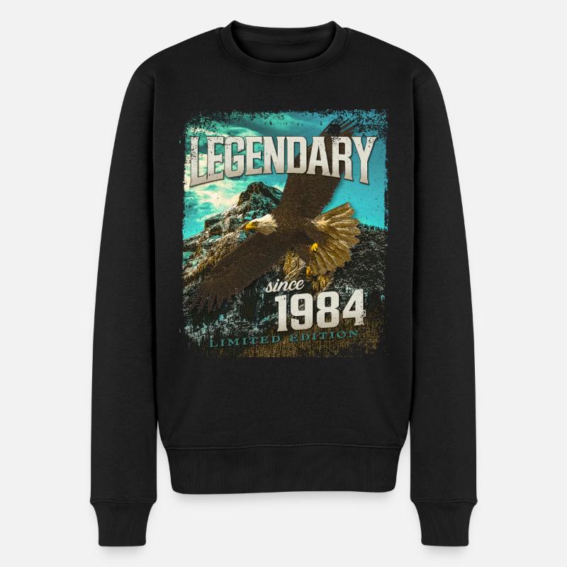 Légendaire depuis 1984 - Pull Premium bio Homme - noir