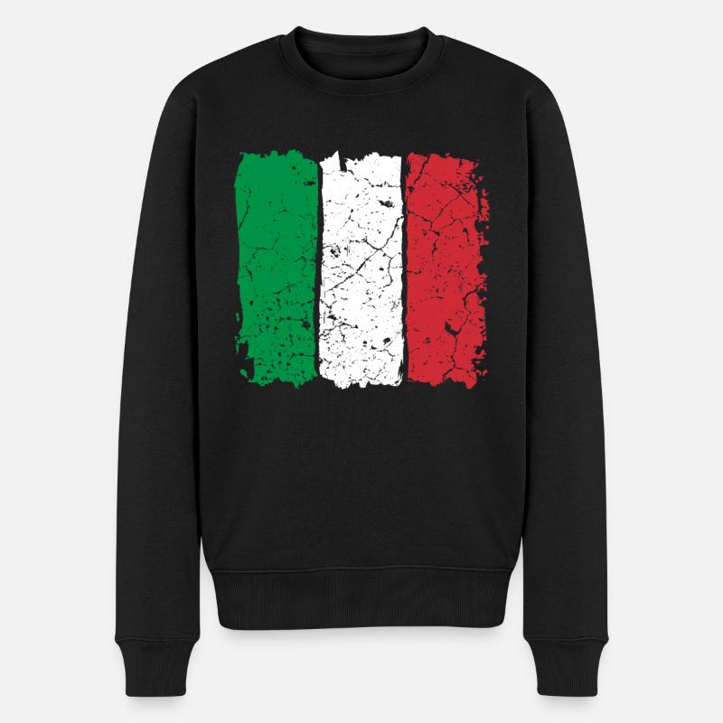 Drapeau Italie - Pull Premium bio Homme - noir