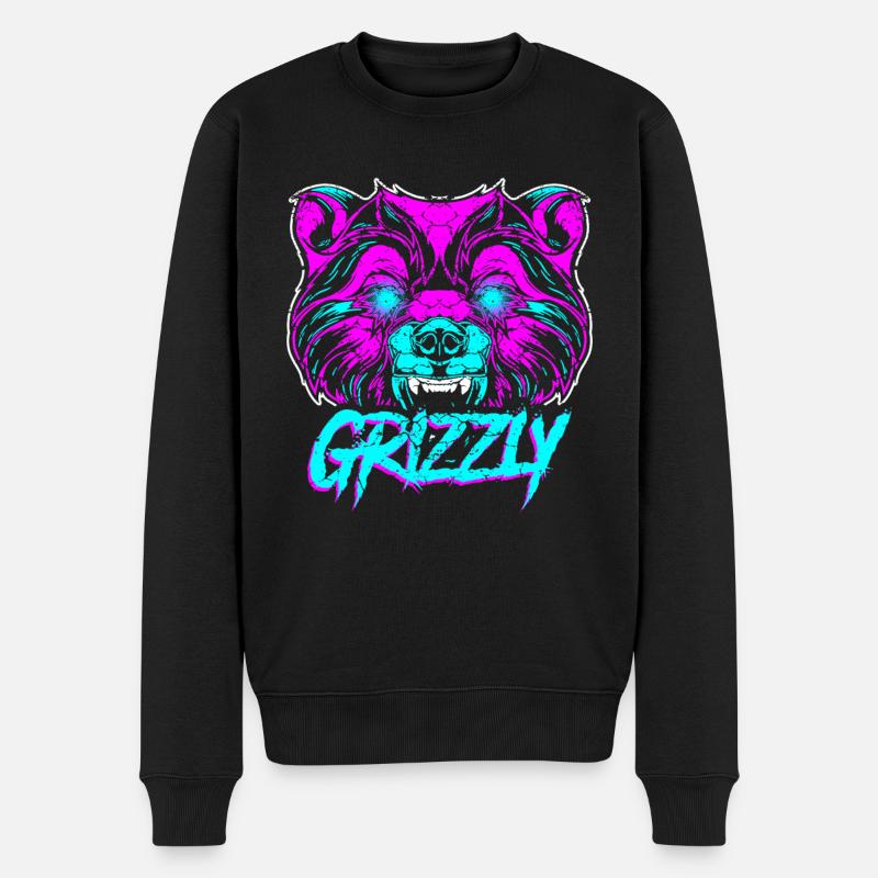 Grizzli - Pull Premium bio Homme - noir