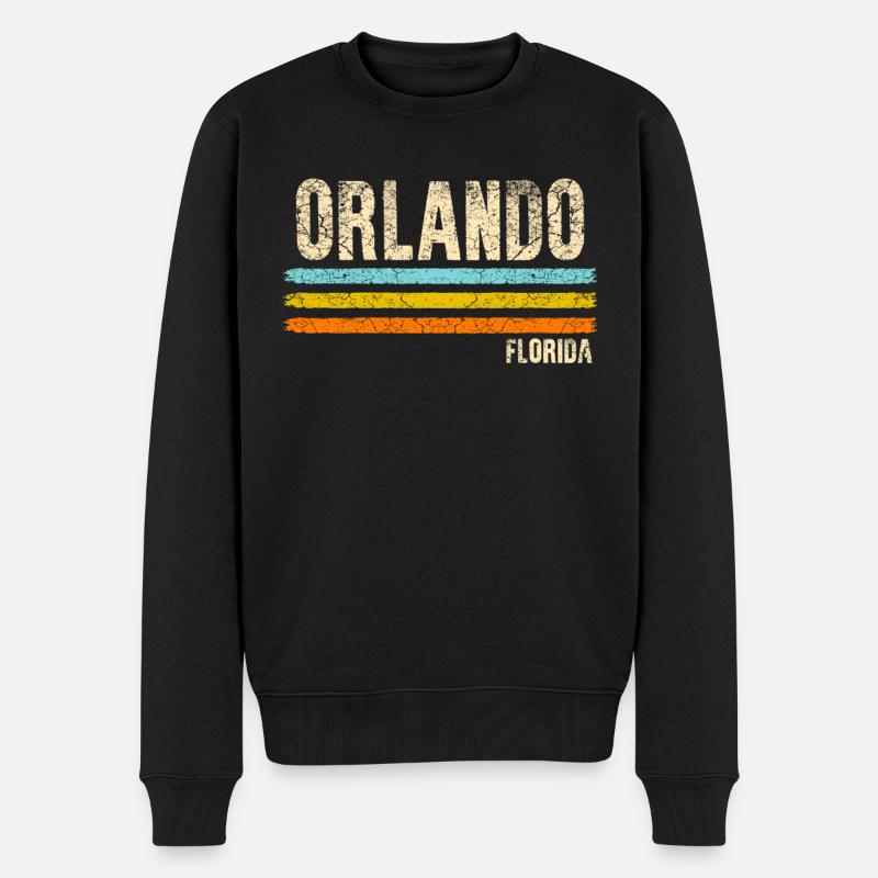 Orlando Floride - Pull Premium bio Homme - noir