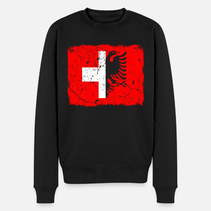 Albanais suisses - Pull Premium bio Homme - noir
