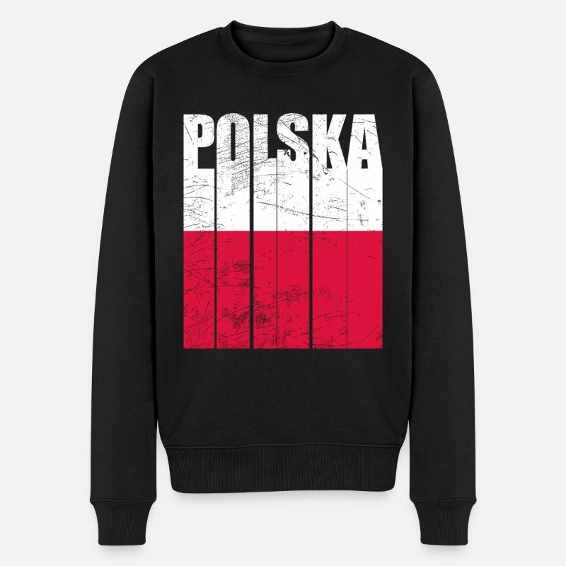 Pologne - Pull Premium bio Homme - noir