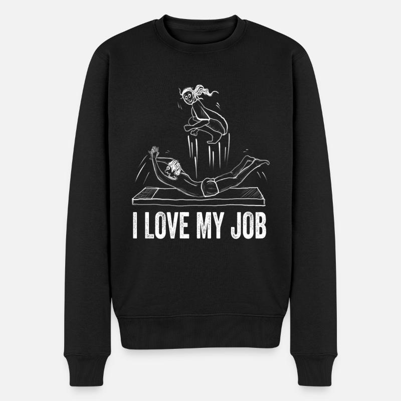 Physiotherapeut Physio Beruf Physiotherapie Reha - Männer Premium Bio Pullover - Schwarz