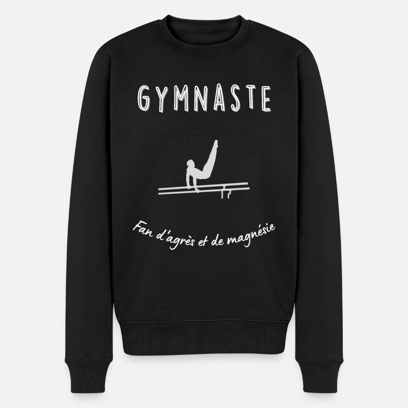 Gymnaste - Pull Premium bio Homme - noir