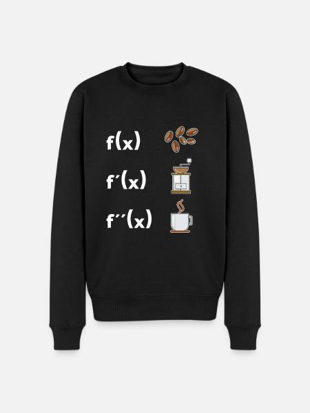 Math Teacher Derivation Coffee Lovers - Men's Premium Organic Jumper - black