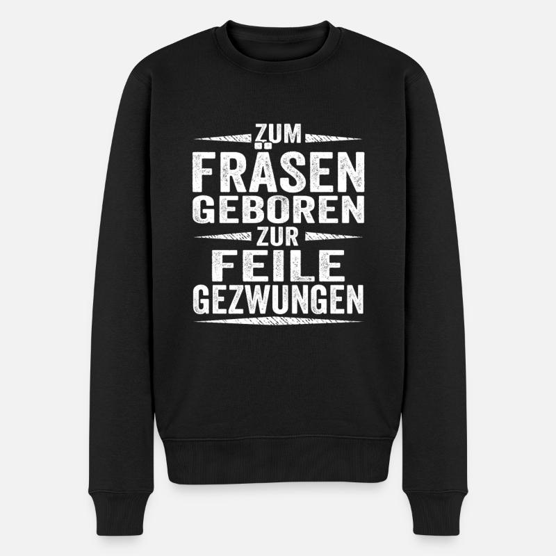 Azubi Zerspanungsmechaniker Lehrwerkstatt Lehre - Männer Premium Bio Pullover - Schwarz