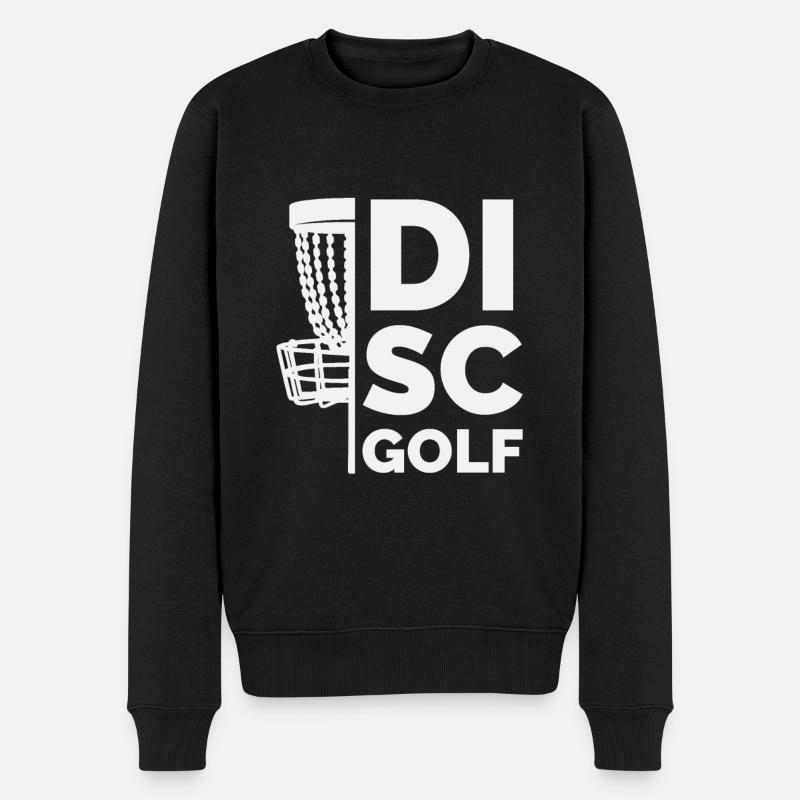 Discgolf Champion, Disc Golf Design - Männer Premium Bio Pullover - Schwarz